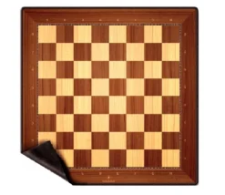 Tapis d'échecs 50 x 50 cm style bois