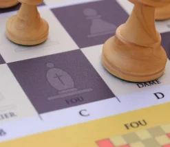 Tapis d'échecs pédagogique 50 x 50 cm