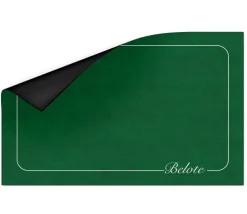 Tapis de cartes Belote classique 40 x 60 cm Vert