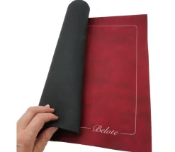 Tapis de cartes Belote classique 40 x 60 cm Bordeaux