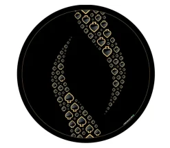 Tapis de cartes rond 100 cm Pique Forest