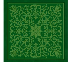 Tapis de cartes Vert Arabesques 40 x 40 cm