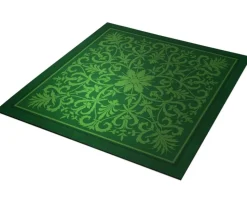 Tapis de cartes Vert Arabesques 70 x 70 cm