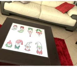 Tapis de jeu à personnaliser 55 x 55 cm avec feutres à encre lavable 55 x 55 cm