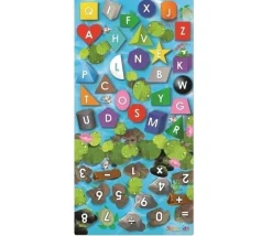 Tapis de jeu éducatif Nimbly lettres, formes et chiffres -183 x 91 cm