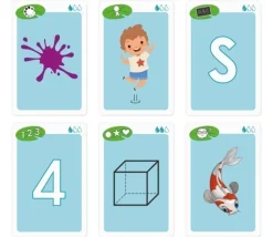 Tapis de jeu éducatif Nimbly lettres, formes et chiffres -183 x 91 cm