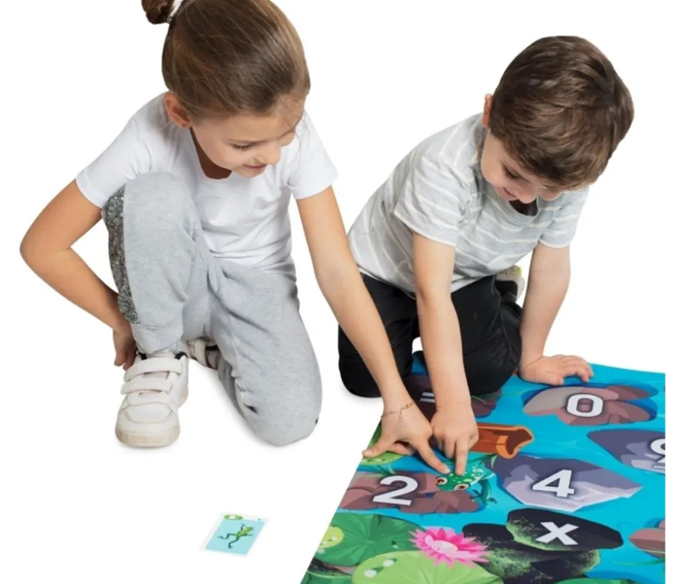 Tapis de jeu éducatif Nimbly lettres, formes et chiffres -183 x 91 cm