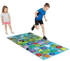 Tapis de jeu éducatif Nimbly lettres, formes et chiffres -183 x 91 cm