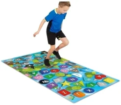 Tapis de jeu éducatif Nimbly lettres, formes et chiffres -183 x 91 cm