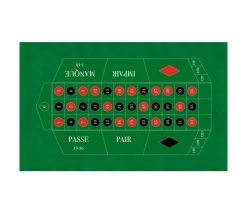 Tapis de jeu pour roulette francaise 130 x 80 cm qualité
