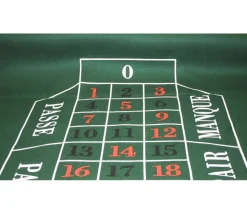 Tapis de jeu pour roulette 180 x 90 cm pas cher feutrine