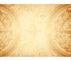 Tapis de jeux 60 x 40 cm Compas sepia