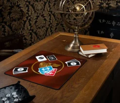 Tapis de jeux 40 x 40 cm rouge Casque doré