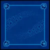 Tapis jeu 60 x 60 cm Tarot bleu Pique Forest