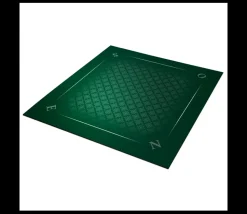 Tapis jeu 78 x 78 cm vert tramé Tarot Bridge