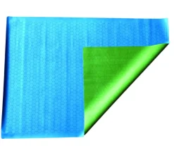 Tapis jeu recto bleu- verso vert Megamat hexagone effaçable plateau 122 x 88 cm