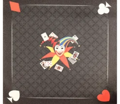 Tapis jeu Tarot 60 x 60 cm Joker noir