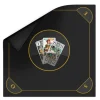Tapis jeu Tarot 60 x 60 cm noir brun Les 3 bouts