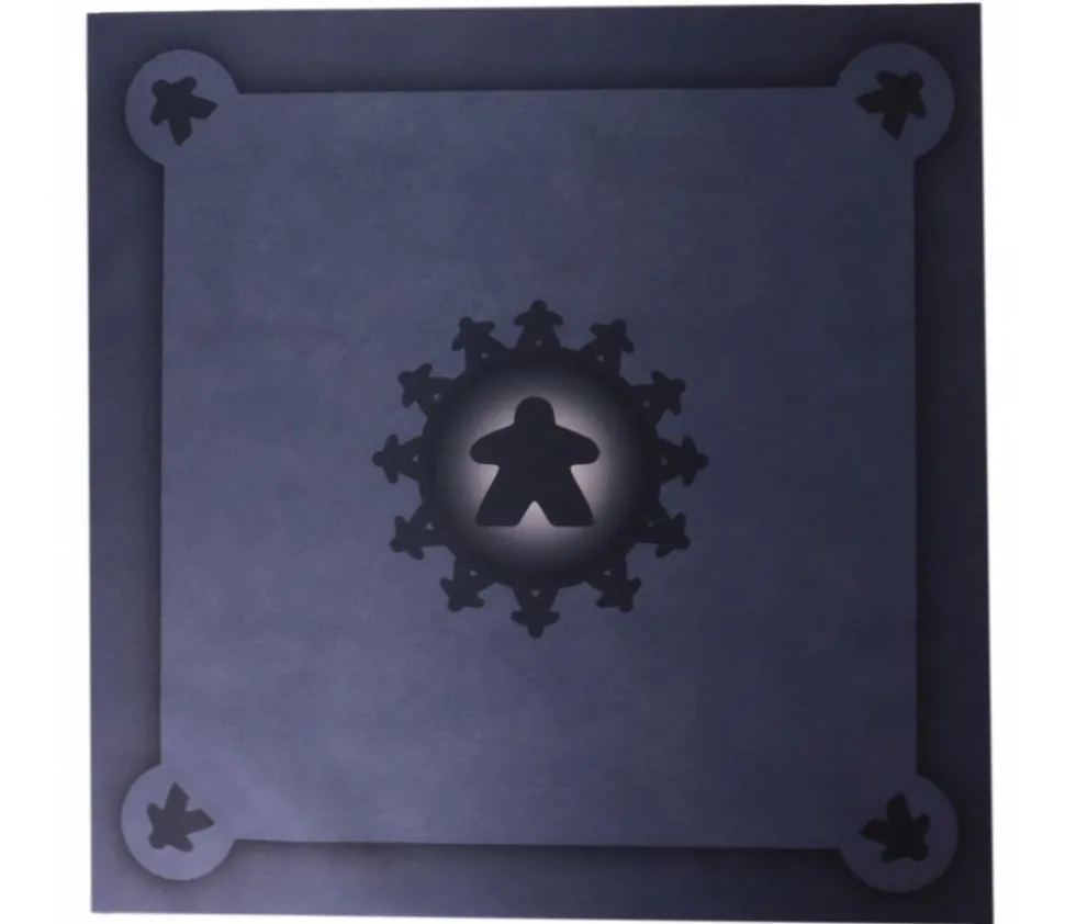 Tapis Meeple gris Multijeux 60x60 cm
