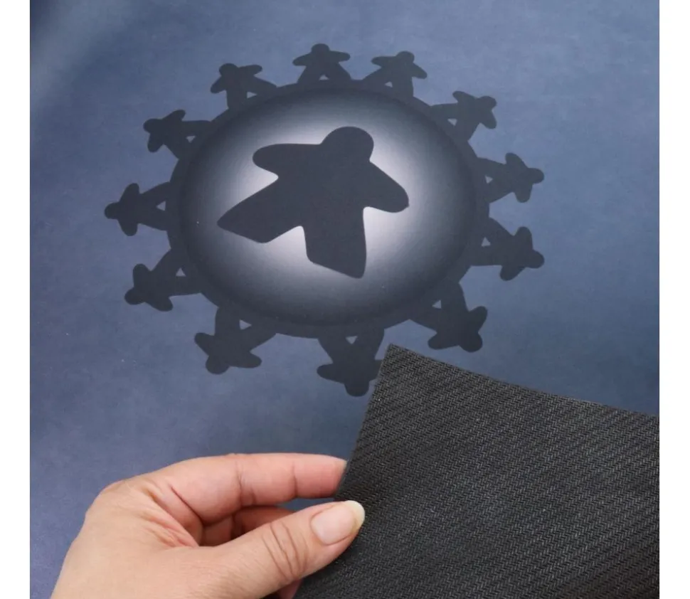 Tapis Meeple gris Multijeux 60x60 cm