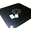 Tapis Meeple noir Multijeux 60x60 cm