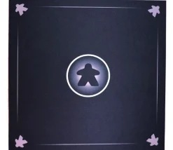 Tapis Meeple noir Multijeux 60x60 cm