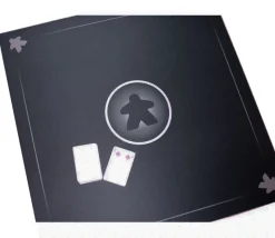 Tapis Meeple noir Multijeux 60x60 cm