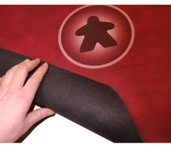 Tapis Meeple rouge Multijeux 60x60 cm