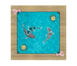 Tapis Multijeux 40x40 cm bassin japonais