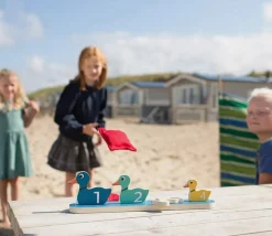 Tir aux canards en bois - chamboule tout