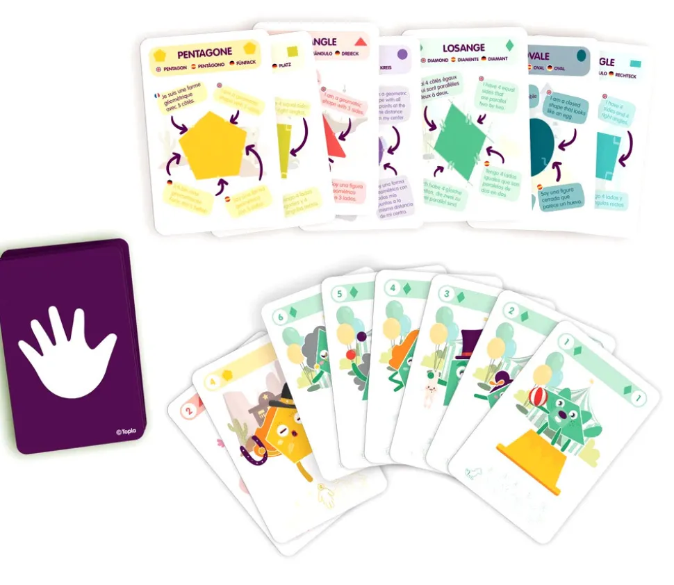 Top family : jeu des 7 familles géométrie