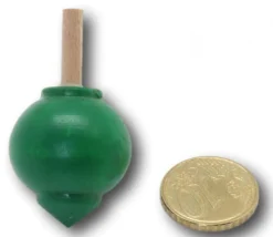 Toupie bois boule 4,2 x 2,4 cm à l'unité - fabrication France