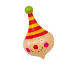 Toupie Clown en bois 5.6 cm de haut