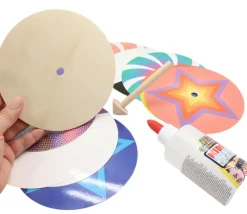 Toupie géante 15 cm mélange de couleurs