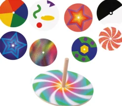 Toupie géante 15 cm mélange de couleurs