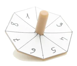 Toupie octogonale personnalisable 4.7 x 4 cm