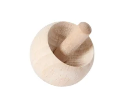 Toupie pirouette en bois naturel qui se retourne 3 x 3.5 cm