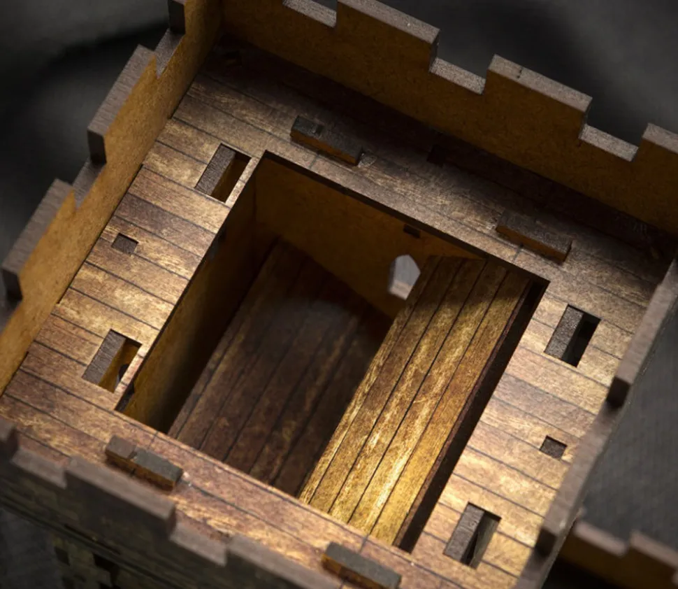 Tour de château - lanceur de dés Donjon