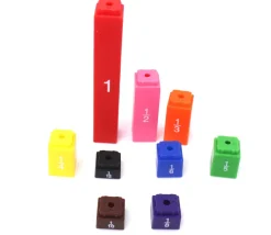 Tours des équivalences fractions - 51 cubes encastrables