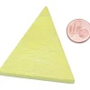 Triangle isocèle en bois jaune 48 x 48 x 53 mm et 8 mm épaisseur