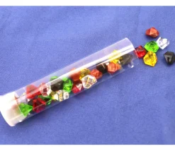 Tube 30 mini gems multicolores pépites gemmes