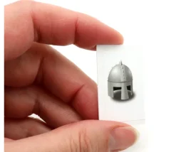 Tuile carton Casque jeton 24 x 40 mm