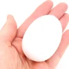 Œuf plastique blanc - oeuf pour décoration 6 cm