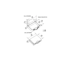 Valise plastique haute 406 x 296 x 100 mm pour jeu vide