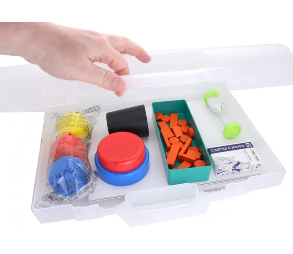 Valise plastique haute 406 x 296 x 100 mm pour jeu vide