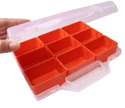 Valisette A5 avec 9 bacs amovibles en plastique