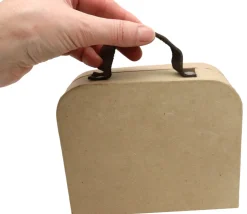 Valisette cartonnée avec anse 16 x 13 x 5 cm