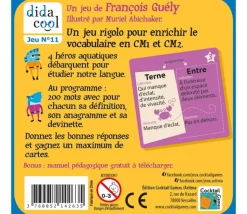 Vocadingo CM1 CM2 - jeu vocabulaire et orthographe basé sur les anagrammes