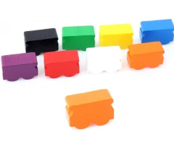 Wagon train 18x12x8 mm pion de jeux en bois à l'unité