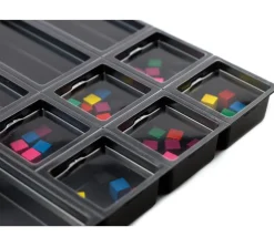 Zacabox - 18 compartiments modulaires avec couvercle - Sabot de rangement pour boite de jeu